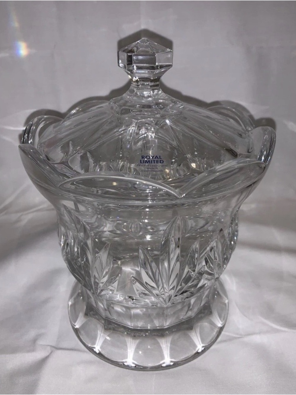 The Limited Crystal Lidded Candy Jar in Clear